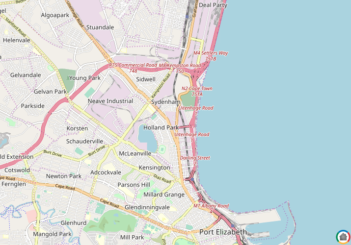 Map location of Sydenham - PE